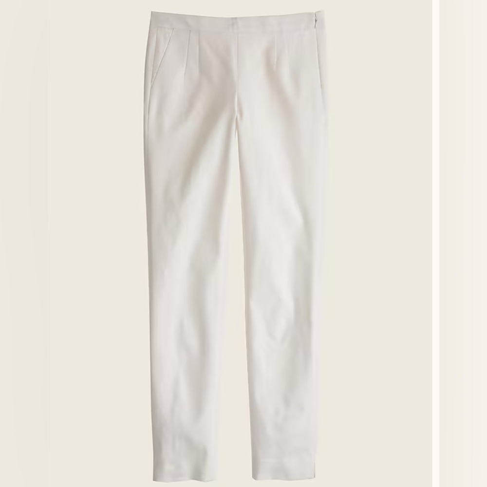 J. Crew Martie Pant White 00 Never Worn